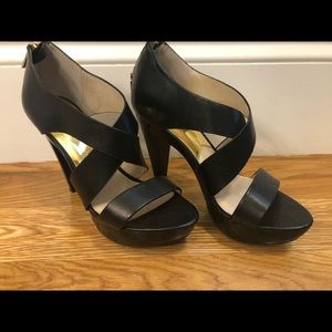 Black Crisscross Michael Kors Heels